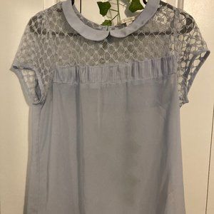 Light Blue Sheer Blouse